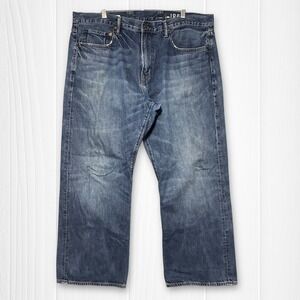 GAP 1969 Loose Fit Mens Jeans Blue Wash 40x30